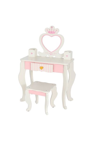 Factory Price - Alice Kids Realistic Wooden Dressing Table - White