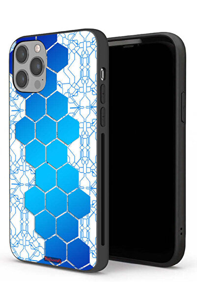 Tolwak غطاء حماية لجهاز Apple iPhone 12 Pro Max بتصميم شبكة أيقونات سداسية ال...