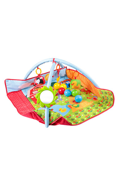 Toys2you 3in1 Top Havuzuna Dönüşebilen Aktivite Oyun Halısı - Çiftlik