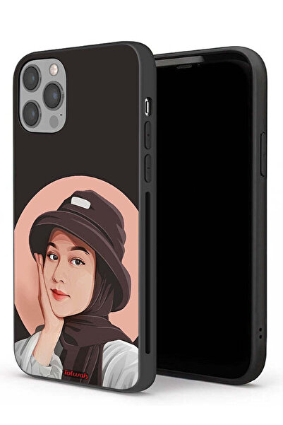 Tolwak جراب حماية لجهاز Apple iPhone 12 Pro Max بتصميم فتاة قبعة لطيفة