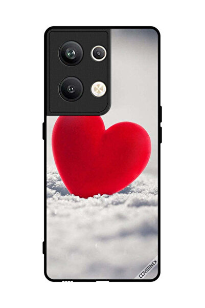 Covernex غطاء حماية لهاتف Oppo Reno 9 Pro Plus بتصميم قلب أحمر جميل
