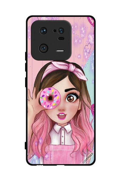 Covernex غطاء حماية لهاتف شاومي 13 برو - رسم فتاة محبة للدونات