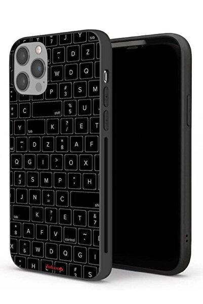 Tolwak جراب حماية لجهاز Apple iPhone 12 Pro Max بنمط مفاتيح لوحة المفاتيح الع...