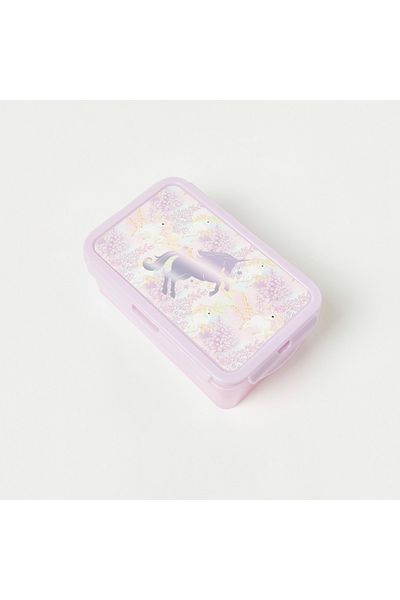 Juniors Unicorn Print 3-Compartment Lunch Box