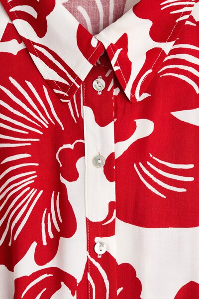 H&M Kuşaklı Gömlek Elbise