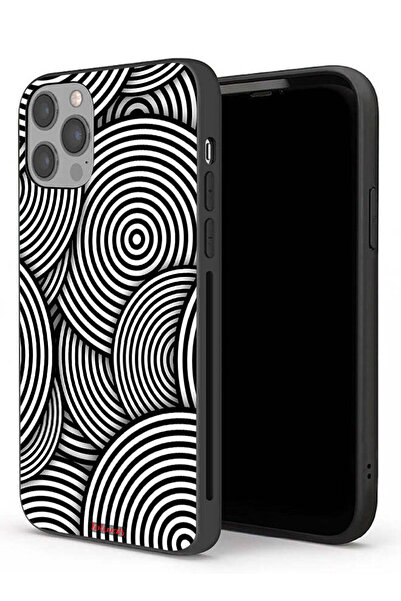 Tolwak جراب حماية لجهاز Apple iPhone 12 Pro Max بنمط دوائر وهمية