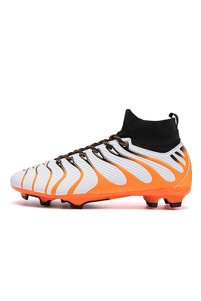 MBrands Football Boots, 7.9 With Ankle, Cleats, White 42
