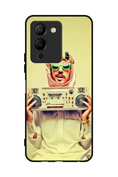 Covernex غطاء حماية لهاتف Infinix Note 12 Pro 5G يحمل جهاز موسيقى عتيق