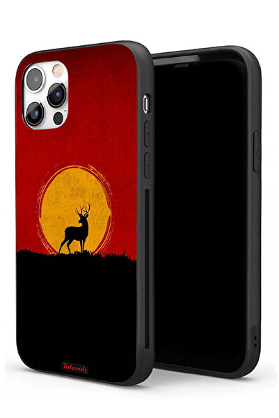 Tolwak غطاء حماية لجهاز Apple iPhone 11 Pro بتصميم غزال وقمر