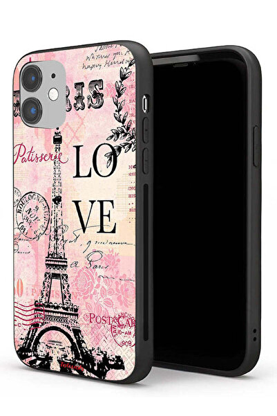 Tolwak Apple iPhone 11 Protective Case Paris Love