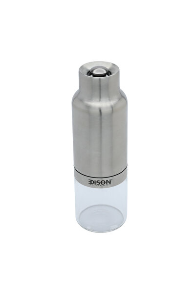 Edison Electric Spice Grinder, Stainless Steel Edison, 3.6W, 0.06L, Battery Operated, MG717A - Silver