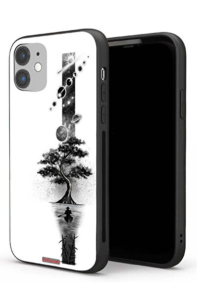 Tolwak جراب حماية لجهاز Apple iPhone 11 بتصميم فن الأرض والفضاء