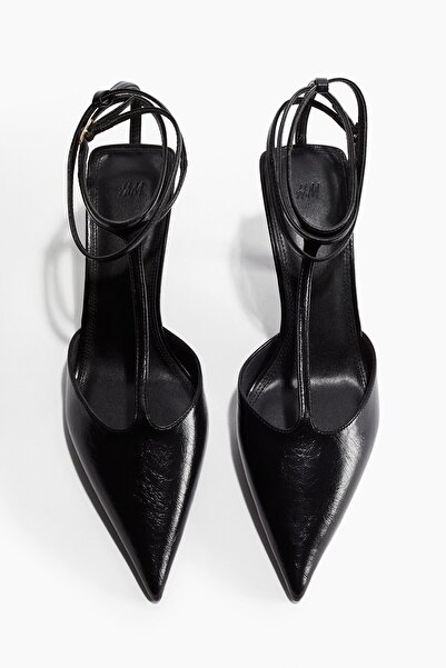 H&M Topuklu ve Şeritli Sandalet