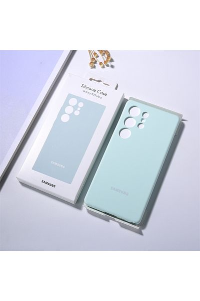 choice2 for S25 Blue for Samsung Galaxy S25 Ultra/S25 Plus/S25 + Liquid Silicone Phone Case Cover Soft Ultra