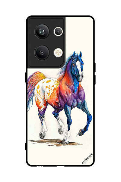 Covernex غطاء حماية لهاتف Oppo Reno 9 Pro Plus بتصميم رسمة حصان
