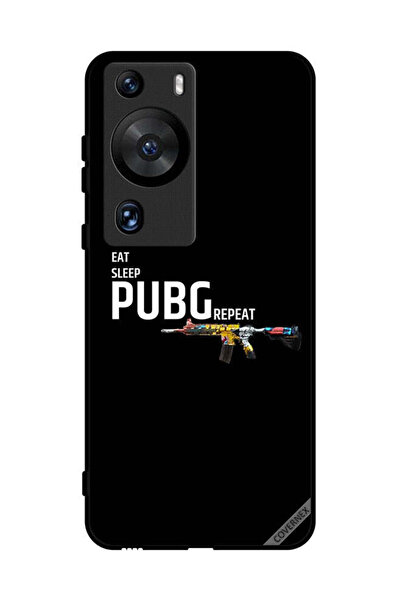 Covernex غطاء حماية لهاتف هواوي بي 60 برو - تناول الطعام والنوم وكرر لعبة ببجي