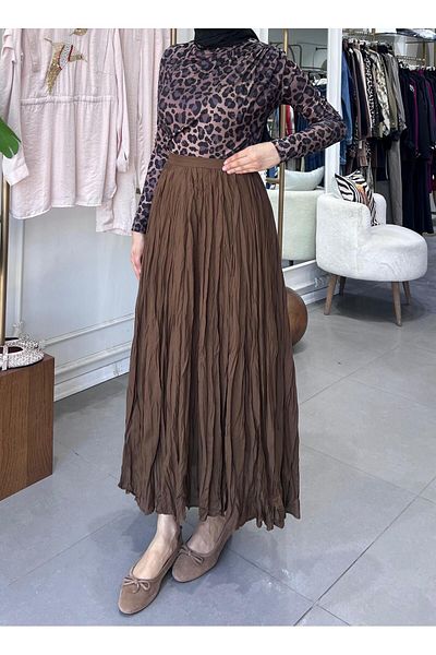 MODA HASEN Wrinkled Skirt