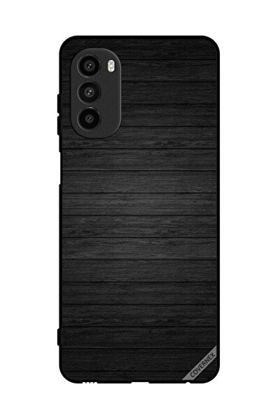 Covernex غطاء حماية لهاتف موتورولا موتو جي 52 بنمط خشبي داكن