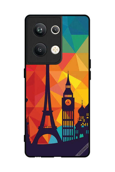 Covernex غطاء حماية لهاتف Oppo Reno 9 Pro Plus بنمط باريس الملون