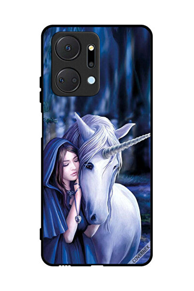 Covernex غطاء حماية لهاتف Honor X7a - فتاة تحب وحيد القرن