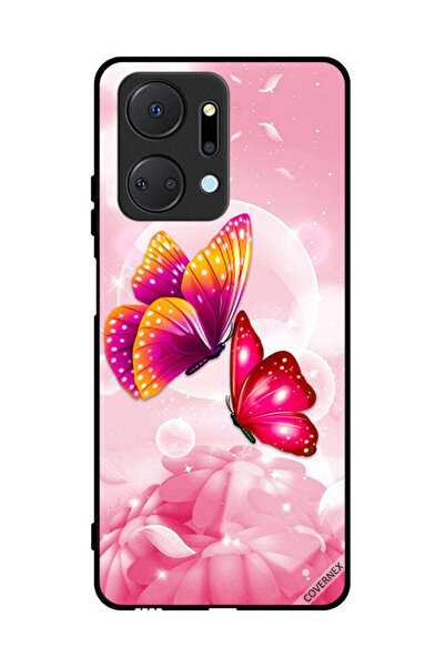 Covernex غطاء حماية لهاتف Honor X7a بنقشة فراشات لطيفة