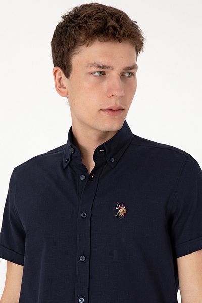 U.S. Polo Assn. Πόλο Ασν. Ανδρικό κοντομάνικο πουκάμισο 100% βαμβάκι 2083854