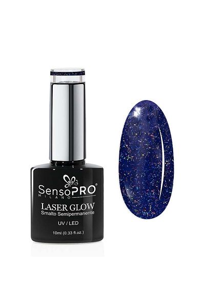 SensoPRO Milano Oja semipermanentă holografică Laser Glow SensoPRO Milano 10ml, Orhideea Regală #30