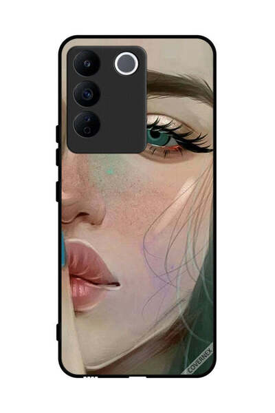 Covernex غطاء حماية لهاتف Vivo V27e، ششش، إنها حزينة