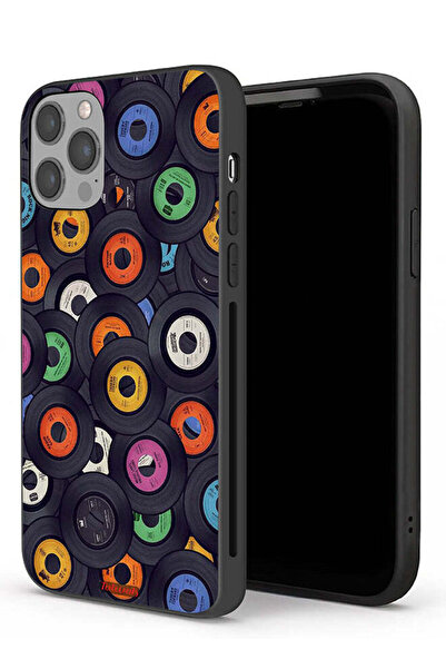 Tolwak جراب حماية لجهاز Apple iPhone 12 Pro بنمط أقراص مضغوطة