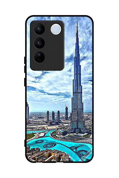 Covernex غطاء حماية لهاتف فيفو S16 برو - برج خليفة - غيوم تلامس السحاب