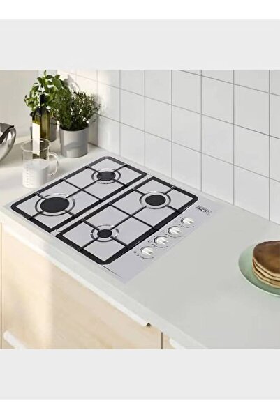 general goldy Gas Counter - Size 60*60 cm - 4 Burners - Heavy Net - Steel - Italian - GGH4SSH