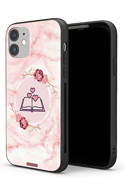 Tolwak جراب حماية لجهاز Apple iPhone 11 بتصميم ثلاثة قلوب على كتاب