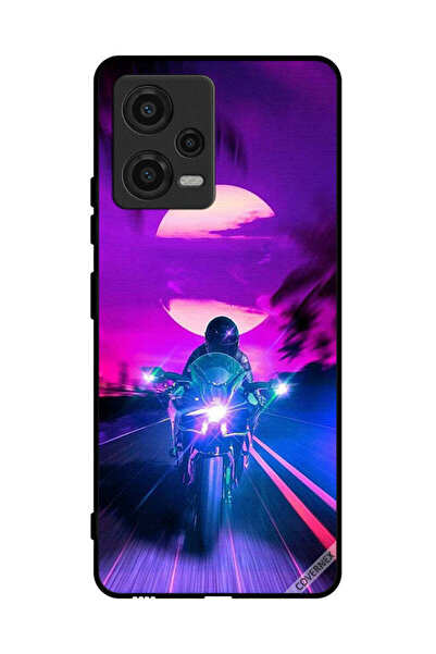 Covernex غطاء حماية لهاتف Xiaomi Poco X5 - خلفية رجل على دراجة