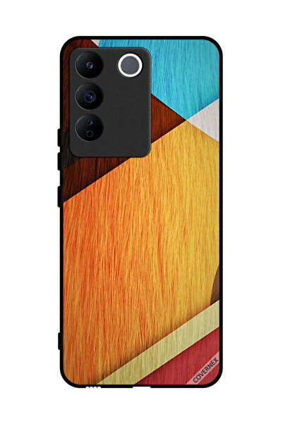 Covernex غطاء حماية لهاتف Vivo V27e بنسيج خشبي