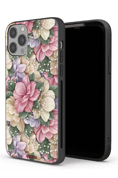 Tolwak غطاء حماية عالي الوضوح مزين بالزهور لهاتف Apple iPhone 12 Pro Max