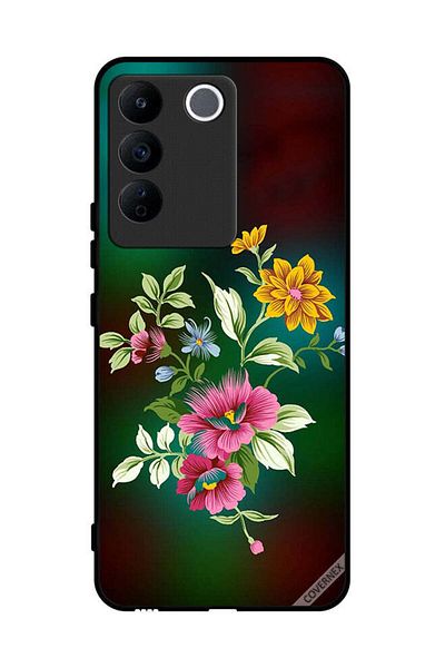Covernex Protective Case Cover For Vivo S16e Hd Flowers Art