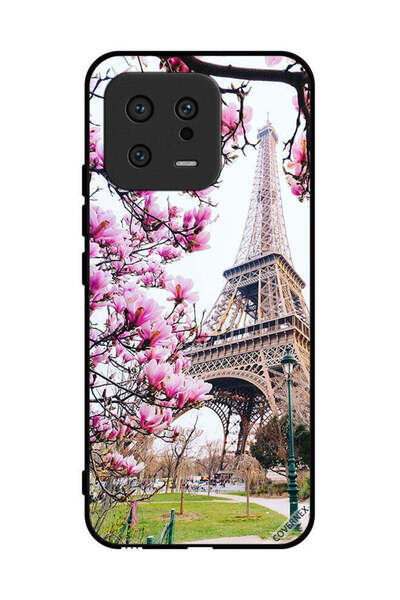 Covernex غطاء حماية لهاتف شاومي 13 مع زهور وبرج إيفل