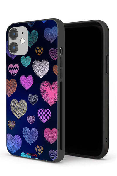 Tolwak غطاء حماية لجهاز Apple iPhone 12 بنقشة قلوب داجا