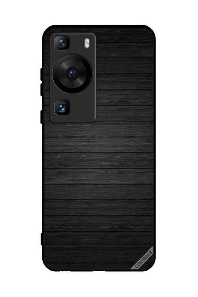 Covernex غطاء حماية لهاتف هواوي بي 60 بنمط خشبي داكن