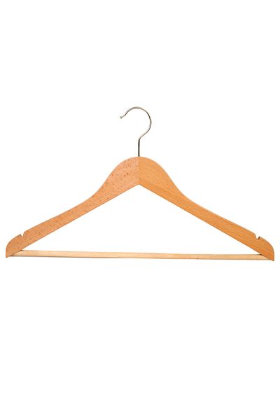 NYN Premium Natural Wooden Hanger for Trousers and Shirts Compatible 6 Pieces