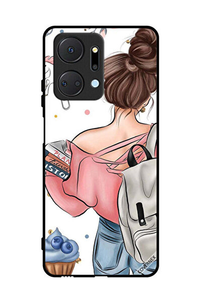 Covernex غطاء حماية لهاتف Honor X7a مطبوع عليه رسومات يد فتاة