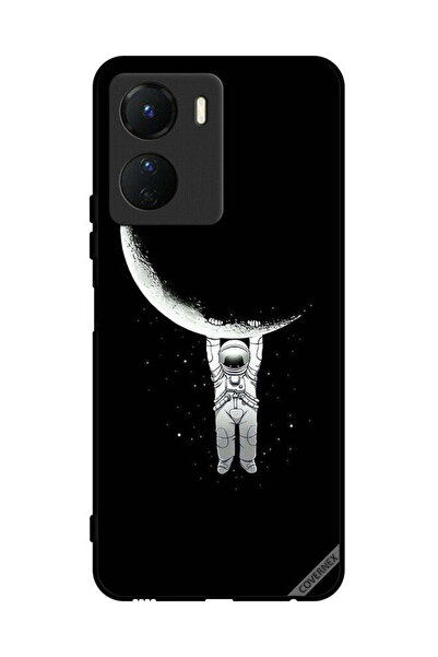 Covernex غطاء حماية لهاتف Vivo Y16 مطبوع عليه صورة رائد فضاء معلق على القمر