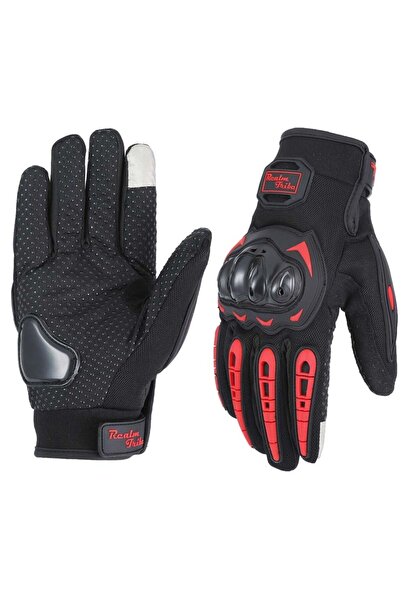 Motor Eldiveni Profesyonel Korumalı Dokunmatik Motosiklet Eldiveni