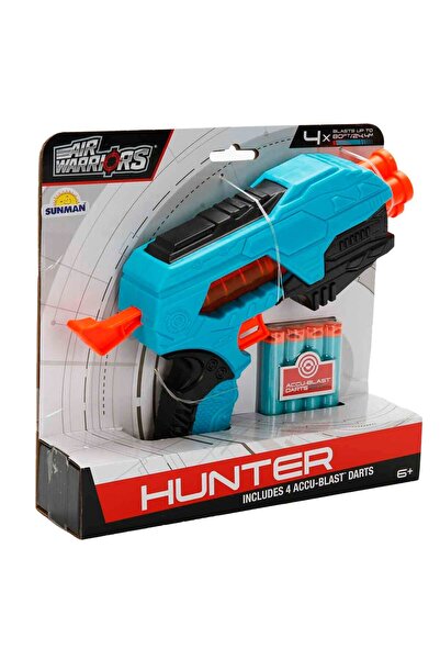 Sunman Air Warriors Hunter 4 Mermili Sünger Dart Atan Silah 21 cm
