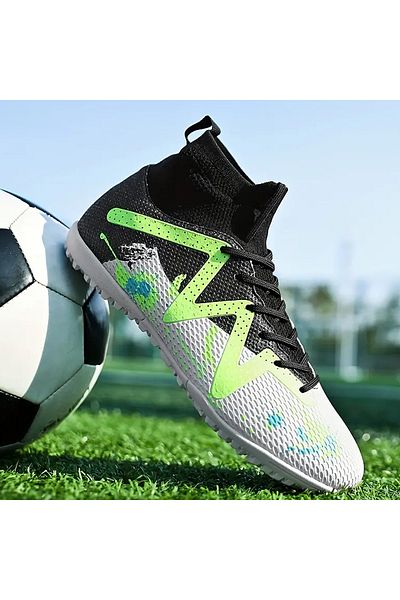 MBrands football boots with ankle support 7.3 for synthetic turf, white, 38