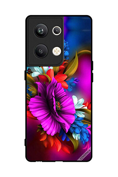 Covernex غطاء حماية لهاتف Oppo Reno 9 Pro Plus زهور عالية الدقة
