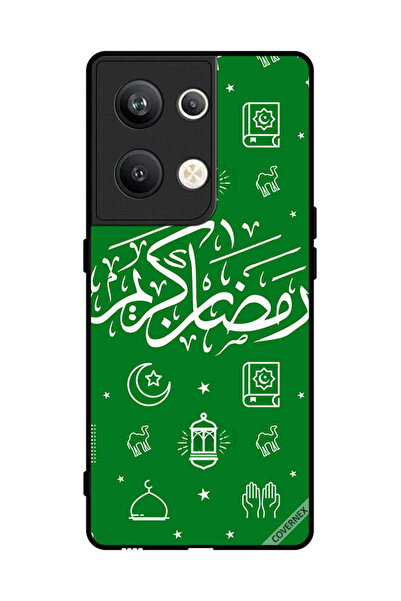 Covernex غطاء حماية لهاتف أوبو رينو 9 برو بلس - رمضان كريم - أخضر