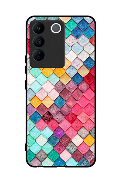 Covernex غطاء حماية لهاتف Vivo V27e بنمط مربع ماسي