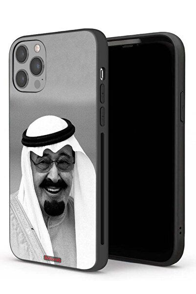 Tolwak غطاء حماية لجهاز آيفون 12 برو ماكس من آبل، صورة الملك عبدالله مبتسماً