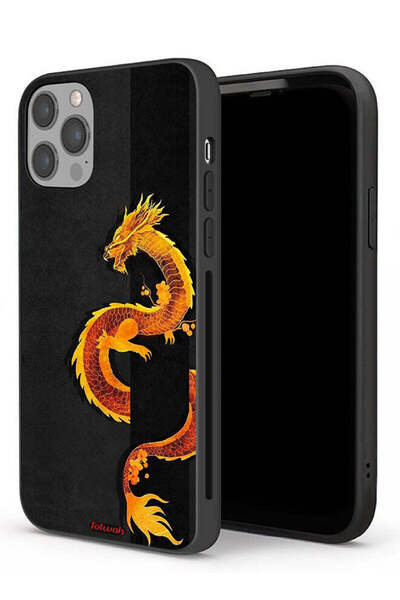 Tolwak جراب حماية لجهاز Apple iPhone 12 Pro بتصميم فن التنين